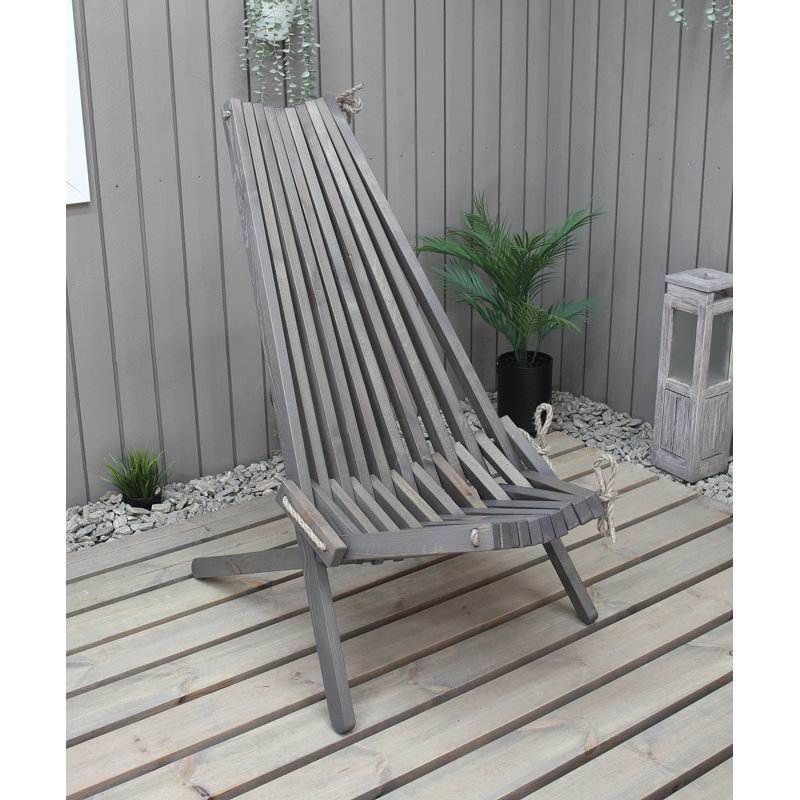 Tetbury Folding Patio Dining Side Chair, Ashgrey