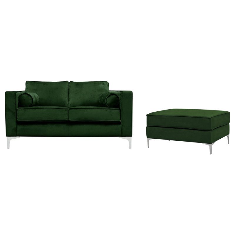 Acil 3 - Piece Velvet Living Room Set