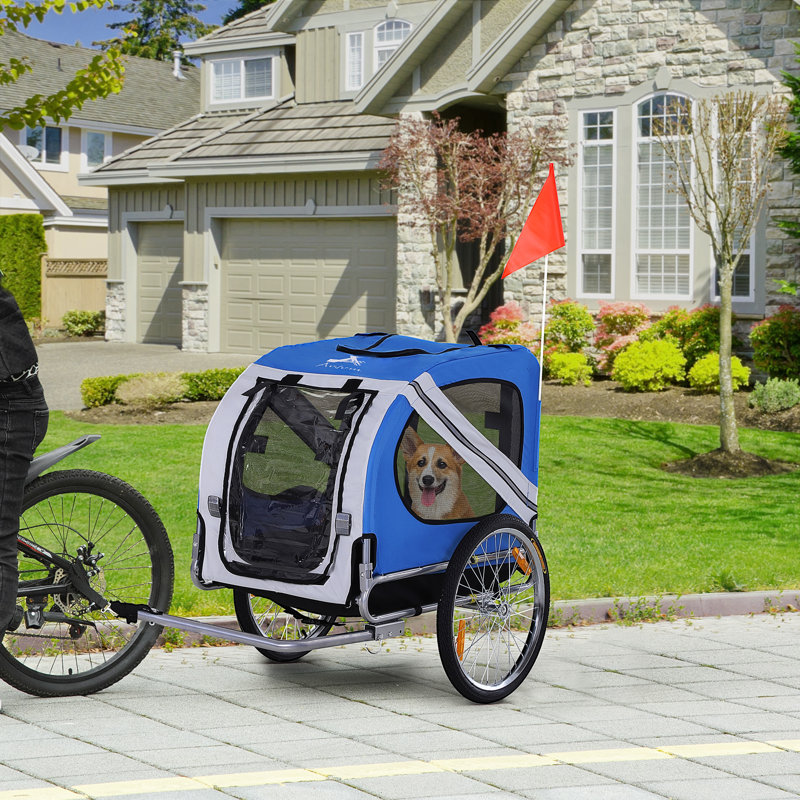 Sac de transport pour animaux Radcliff, Bleu / blanc