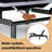 Smart Adjustable Massage Bed Frame, 3 Modes With Timer, 4"/8"/12" Adjustable Leg Heights, Mattress-Free Bed-1514133166