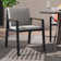 Chaise de patio avec coussin Ajai