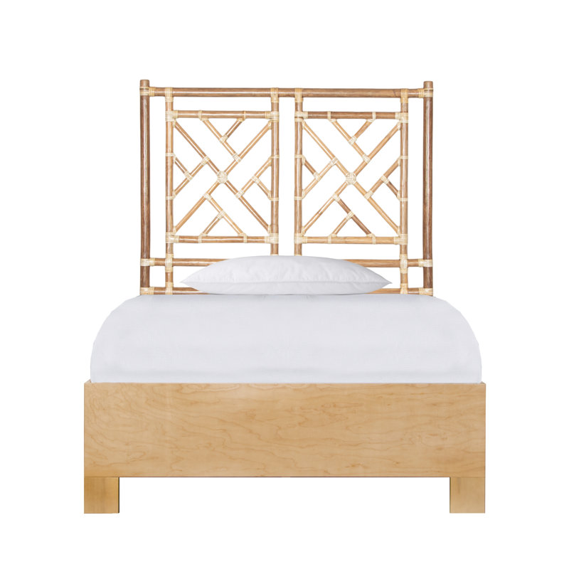 Chippendale Open-Frame Bed, Twin, Natural