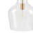 Bell Shaped Glass Pendant Gold/Clear Dia.13"-54858858-54858863