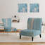 Fauteuil de chambre abstrait rembourré Abstract Water I