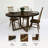 Walnut Oval Solid Wood Dining Table