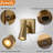 Rechargeable Cordless Wall Sconce Usb-c Led Brass Spot Light With Remote And Stepless Touch Dimming Adjustable Head Accent Light For Bedroom, Hallway, Decor