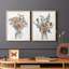 Arrangement floral aquarelle I - impression encadrée de qualité supérieure - prête à être accrochée - aucun clou requis - aucun clou requis-97024784-97024786