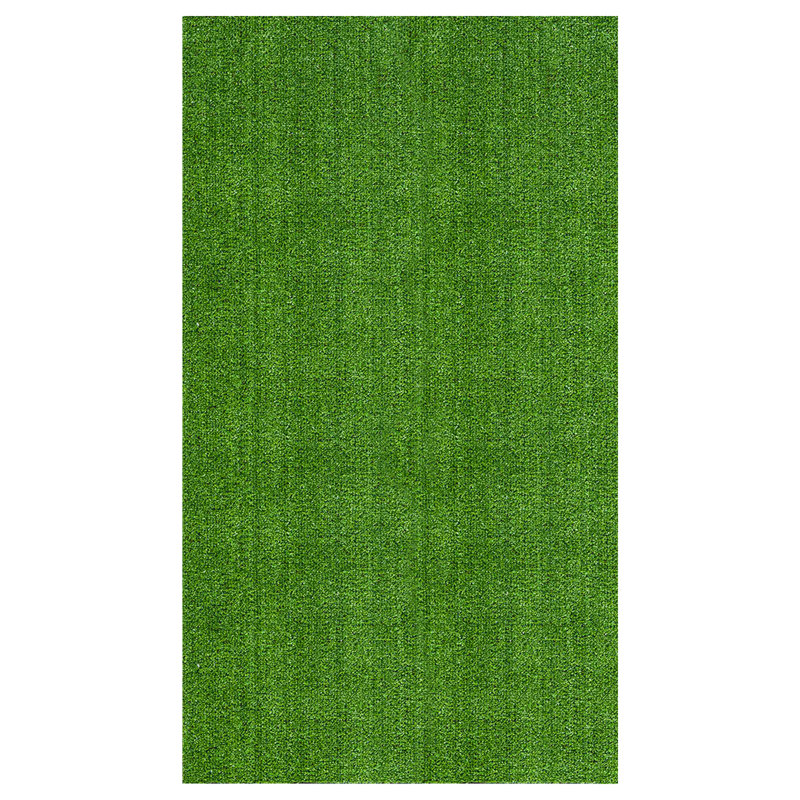 Ottomanson Green Waterproof 2x3 Artificial Grass Rug