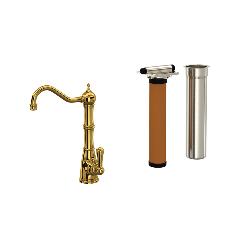 Edwardian Filter Kitchen Faucet Kit, Inca Brass