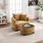 40.2 " Modern Chenille Accent Chair,comfy Reading Chair With Storage Ottoman-646192207