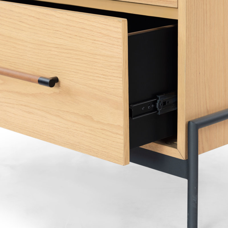 Chandri 2 - Drawer Nightstand, Natural/Black