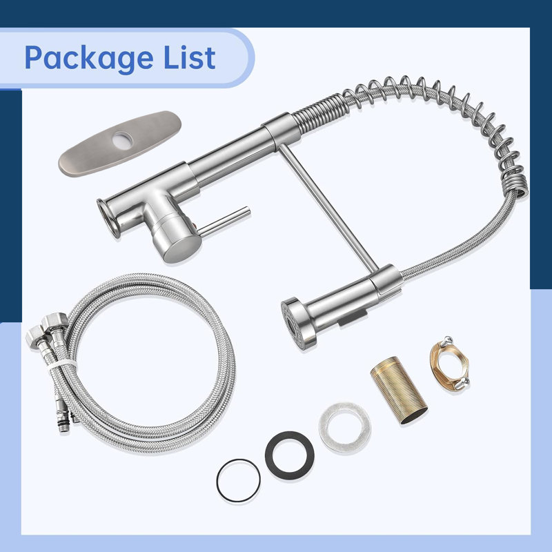 APPASO Pull Down Kitchen Faucet, Brushed Nickel