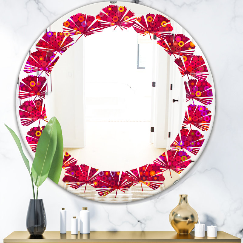 Miroir mural Leaves, H 31,5 po x l po