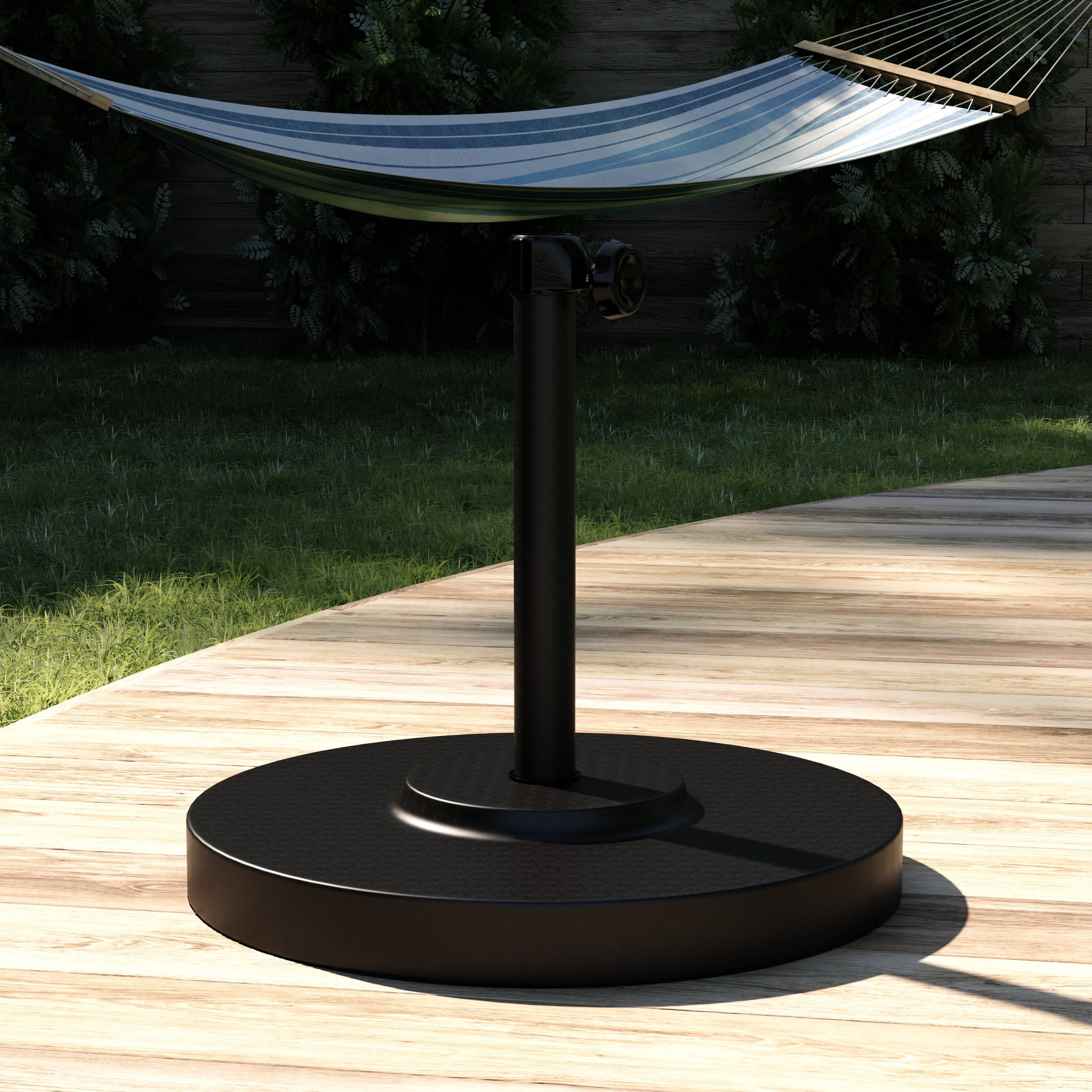 Roksana Steel Free Standing Umbrella Base, Black