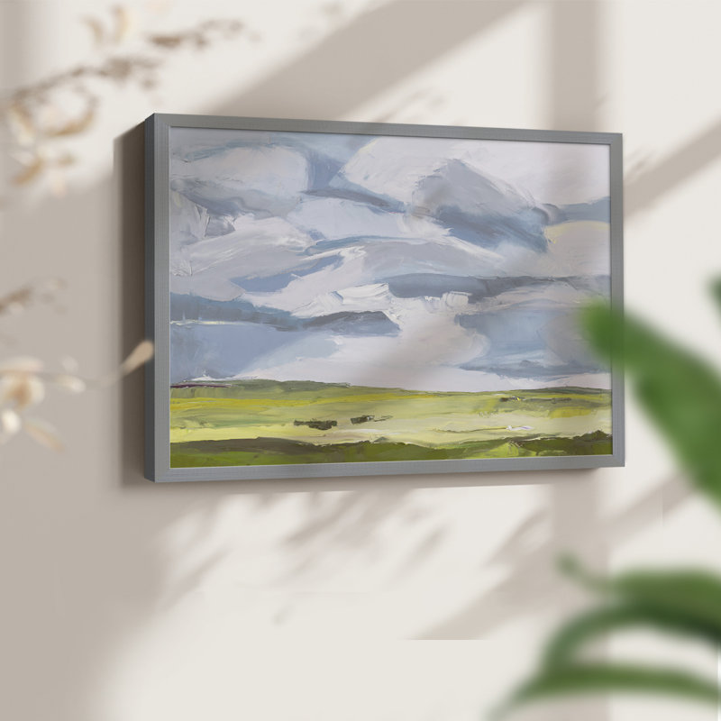 Light Light - Impression encadrée - Restickable, Gris, H 11 po x l 14 po