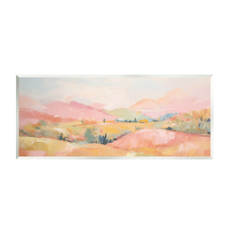 Art abstrait abstrait "Tranquility Hills" par Gina Kelly
