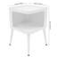 Table en métal avec rangement ouvert pour la chambre à coucher du salon (13,78 x 13,78 x 19,68 po)-937899585