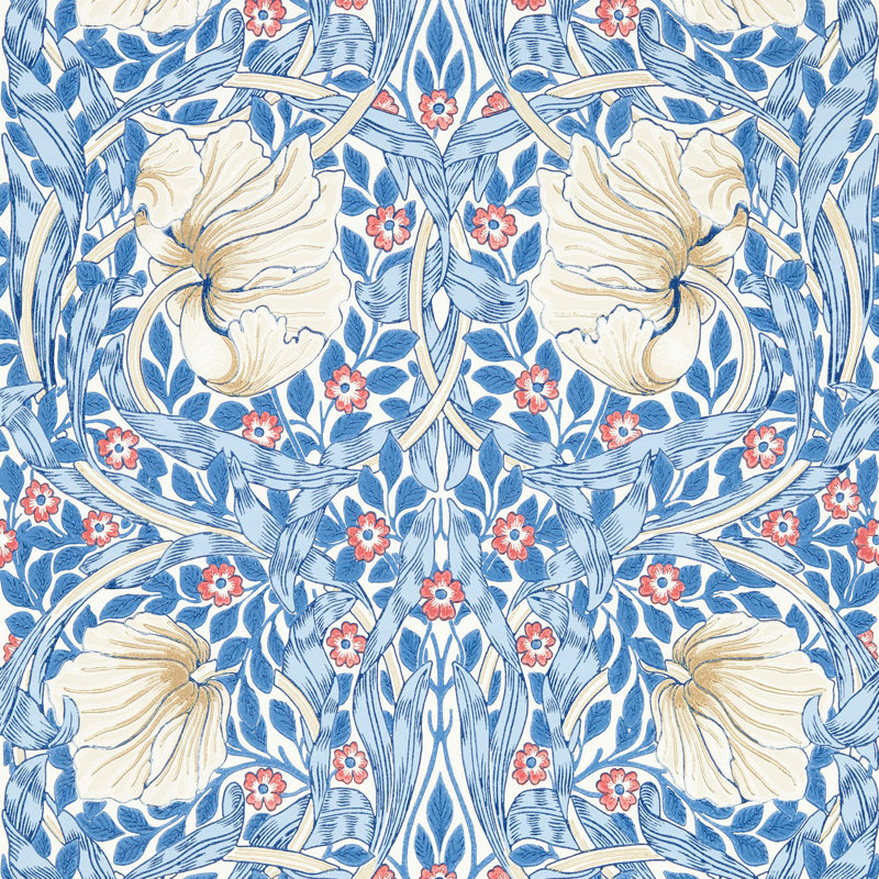 Pimpernel 10.05m x 52cm Matte Wallpaper Roll, Blue