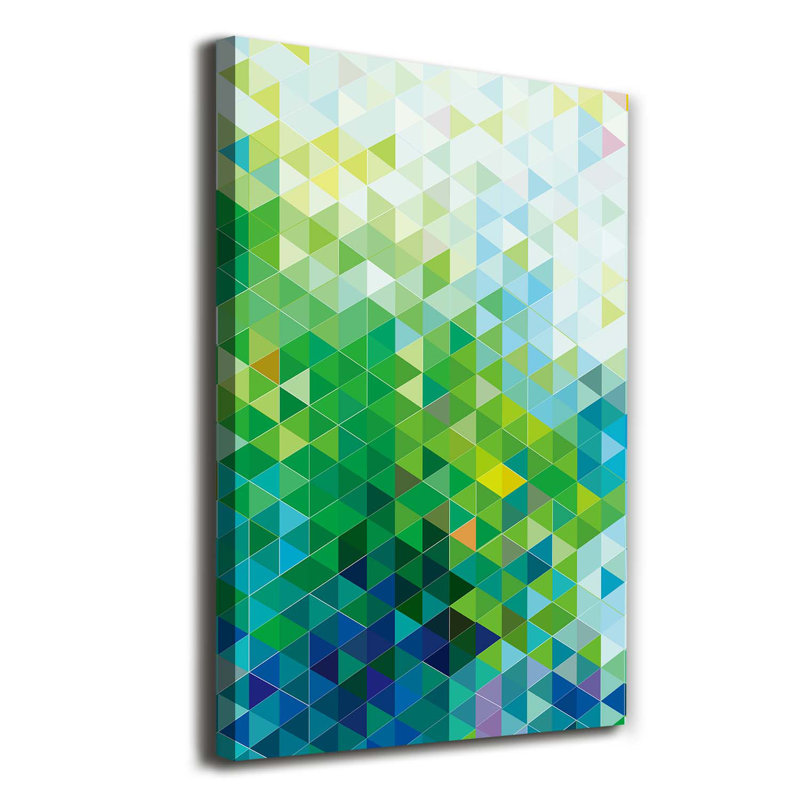 Abstraction Triangles - Wrapped Canvas Print