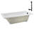 66'' x 34'' Acrylic Soaking Drop-In Bathtub, Drain Included-97544779