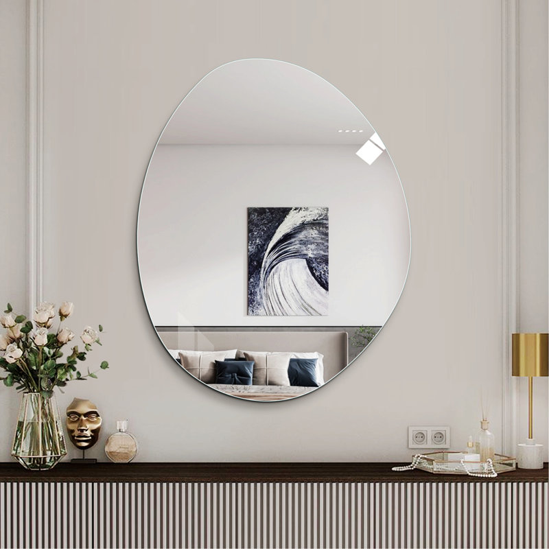 Asymmetrical Bathroom Wall Mirror