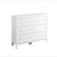 Commode transitionnelle élégante blanche