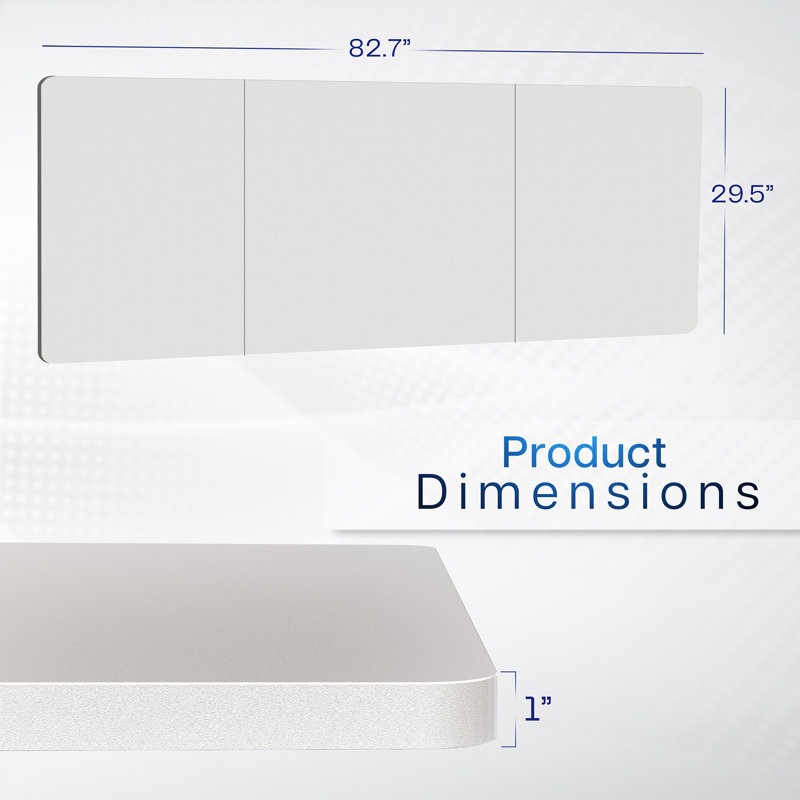 De table, Blanc, 3-Piece, 83" x 30"