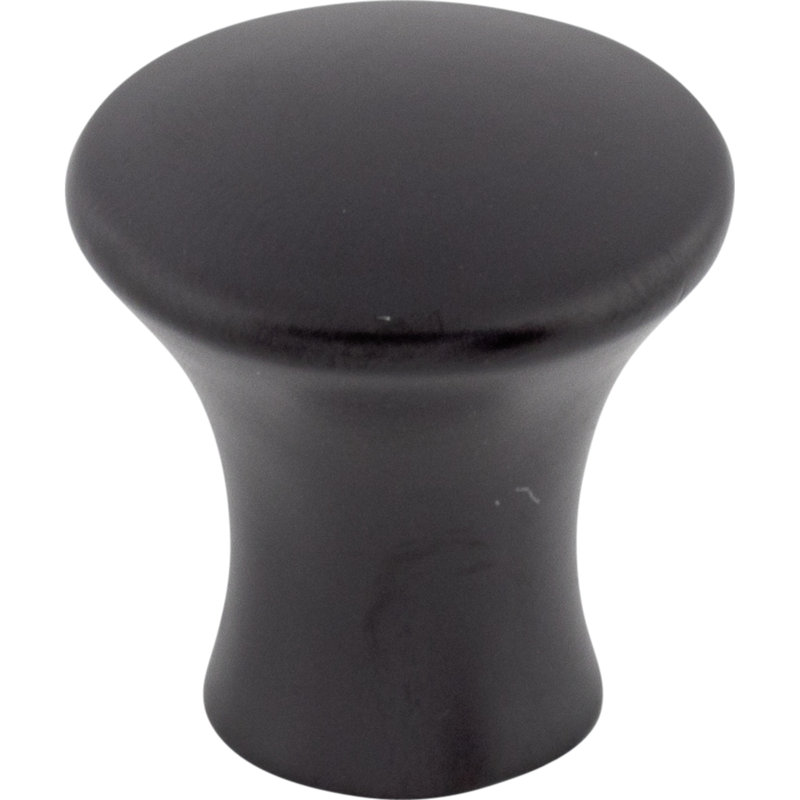 Oculus Round Knob, Flat Black, 7/8" Knob Diameter