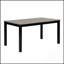 Ensemble de table de salle à manger 6 pièces avec banc et chaises, conception moderne à deux tons pour les réunions de famille et l'utilisation quotidienne-1542010771-1542010770-1542010773