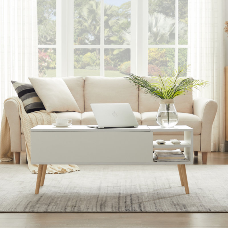 Table basse Rastko, Matte White