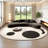 Black curved negotiating sofa-105846307-105846313