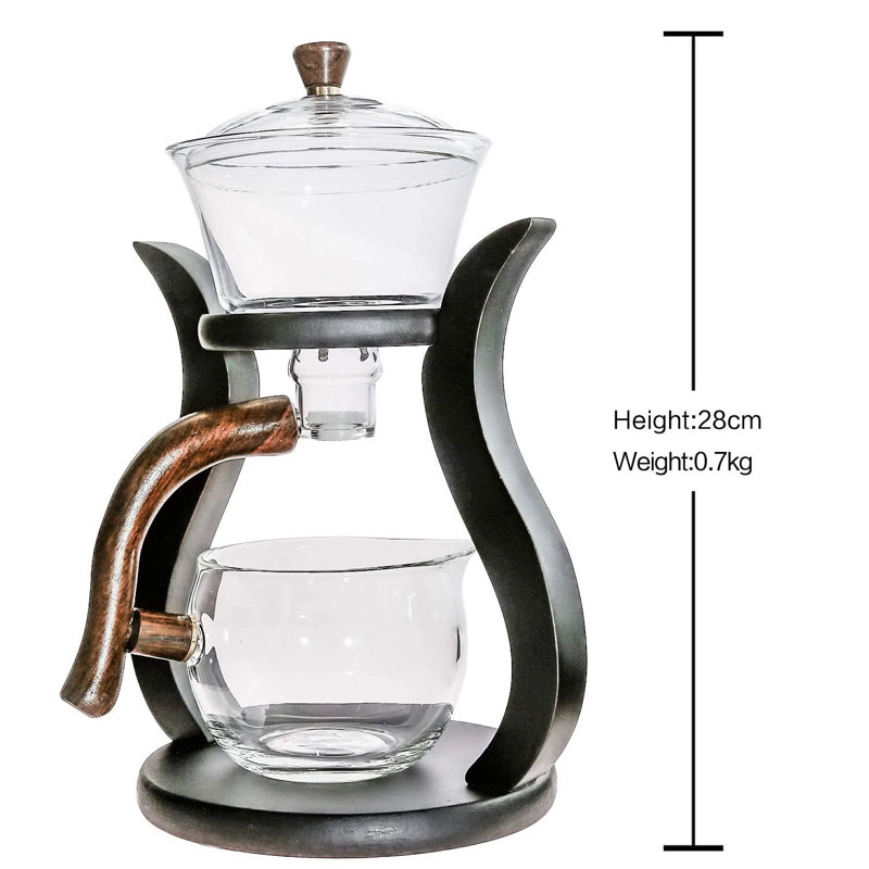 Théière magnétique en verre