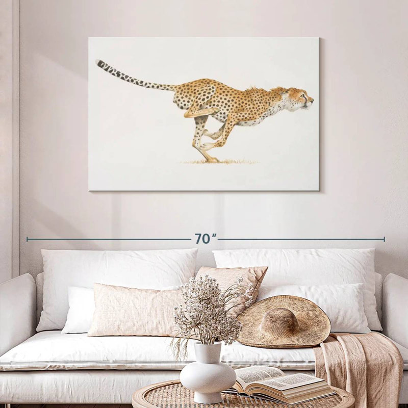 Brampt Running Wild Cat, 30" H x 45" W