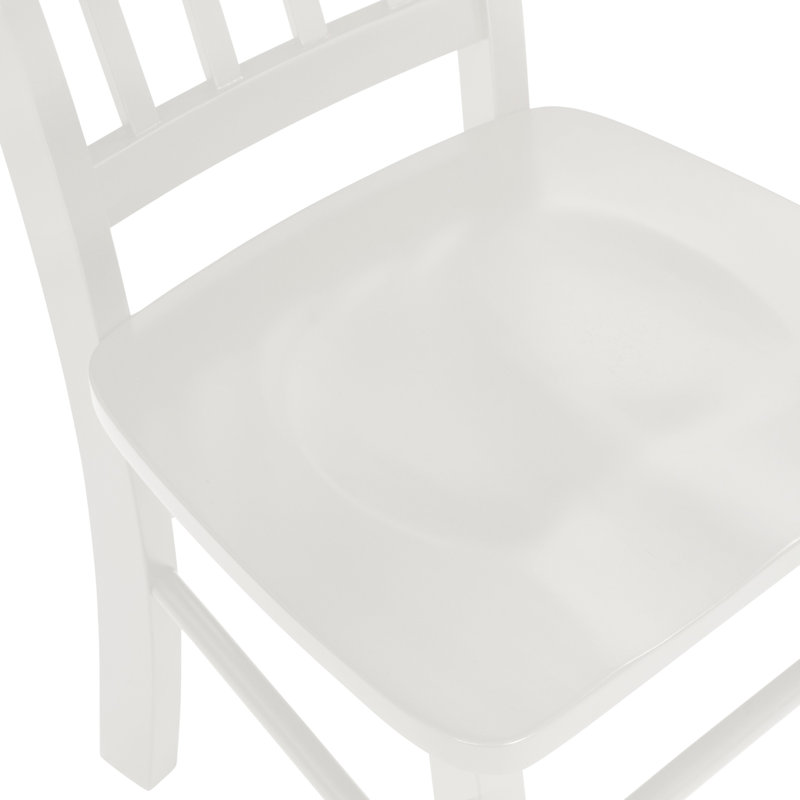 Weldy Slat Back Side Chair, Cream