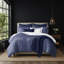 Ensemble de housse de couette et 2 taies décoratives bleues Thorne-120904529