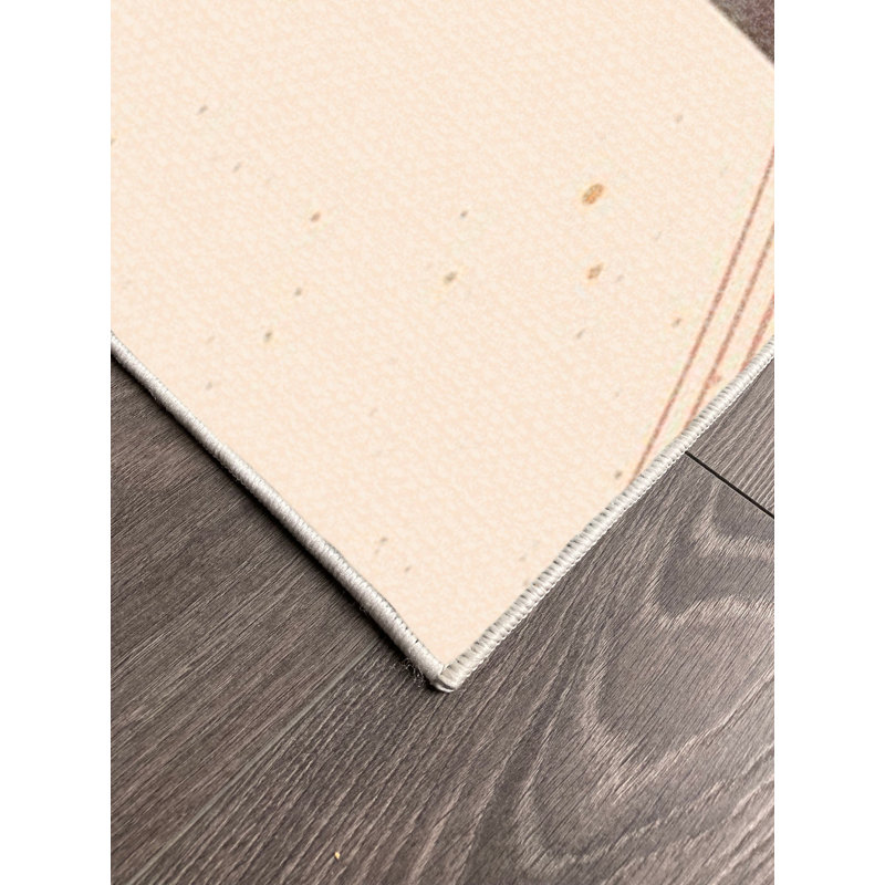 Performance Cotton Washable Geometric Indoor / Outdoor Rug, Rectangle 3'11" x 6'7"