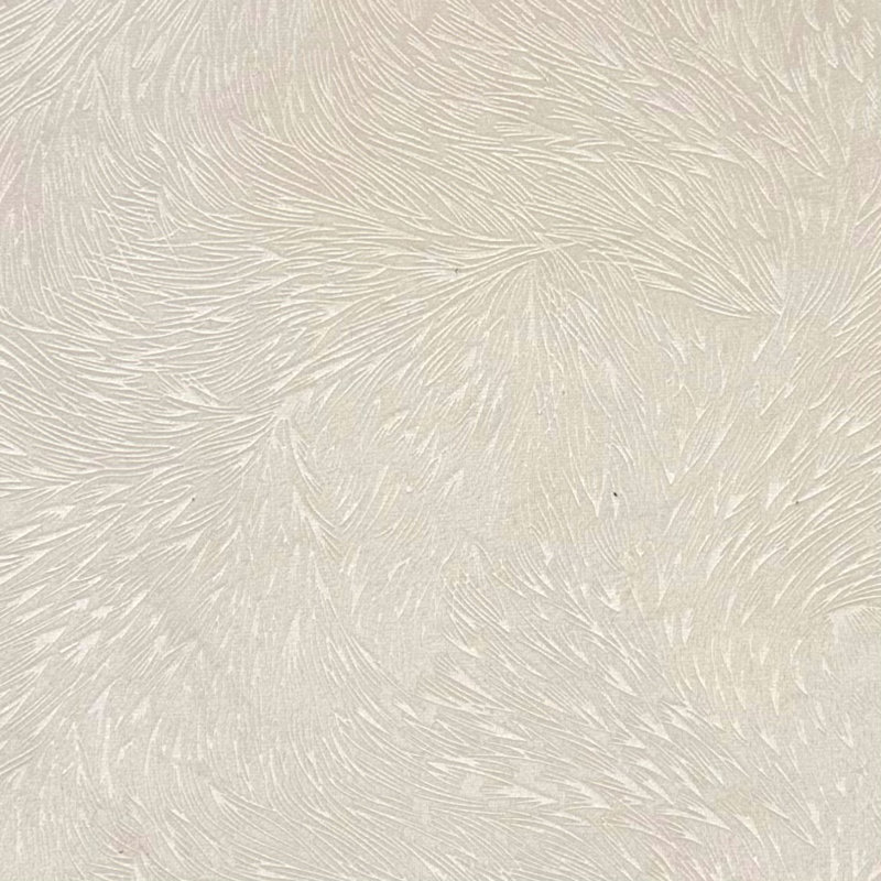 Tissu de velours abstrait polyvalent 110 "par la cour, Crème, crème