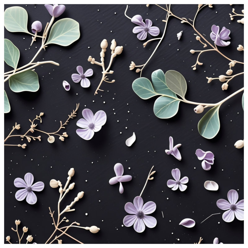 Jeté Floral, 60in W x 80in H