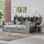 Lit de jour en bois avec tablettes de rangement-2121644856