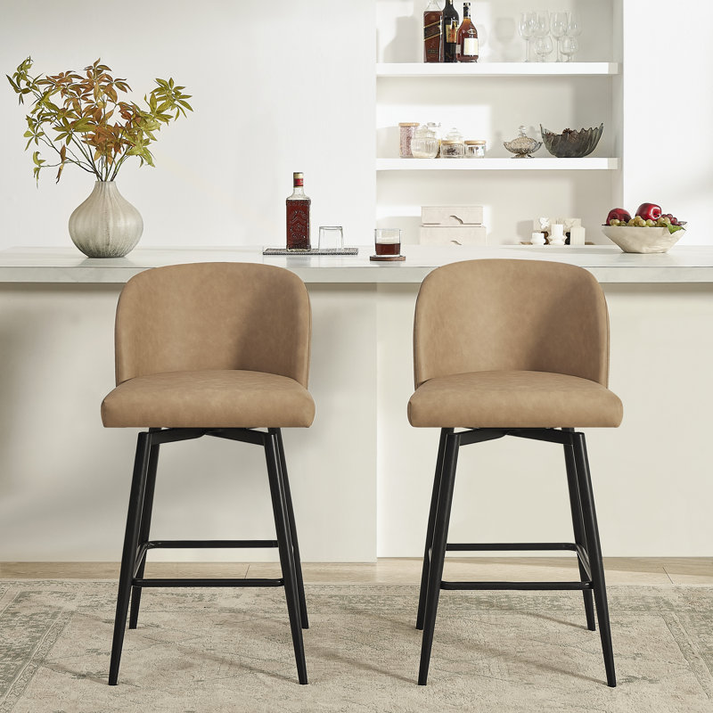  Tabouret à hauteur de comptoir Rhyth, Camel