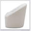 Chaise d'appoint en tissu blanc cassé