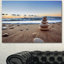 «Risa Stones Balance on Sandy Beach», photographie-1392765344-1392765375