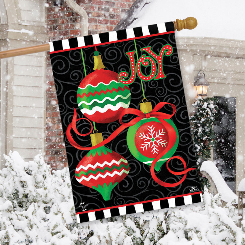 Joy Joy Ornaments House Flag