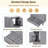 30 Inch Gray Bathroom Vanity with Single Undermount Sink, Solid Wood Frame with Soft Closing Doors and Drawer-1434456747