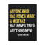 «Never Made a Mistake», art textuel sur toile tendue-204282233