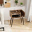 Table de chevet moderne Mid-Century avec tablettes ouvertes-625848012