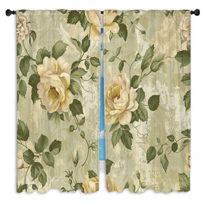 Paire de rideaux obscurcissant en polyester Nalor