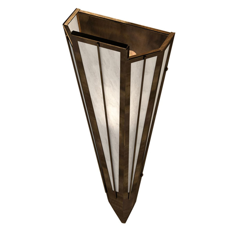 Brum 1 - Light Flush Mounted Sconce, Angelwing, Antique Copper