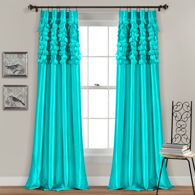 Panneaux de rideaux semi-transparents avec passe-tringle Gagliano