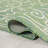 Debbe Vintage Filigree Textured Weave Green/Ivory Indoor/Outdoor Rug-2073316849